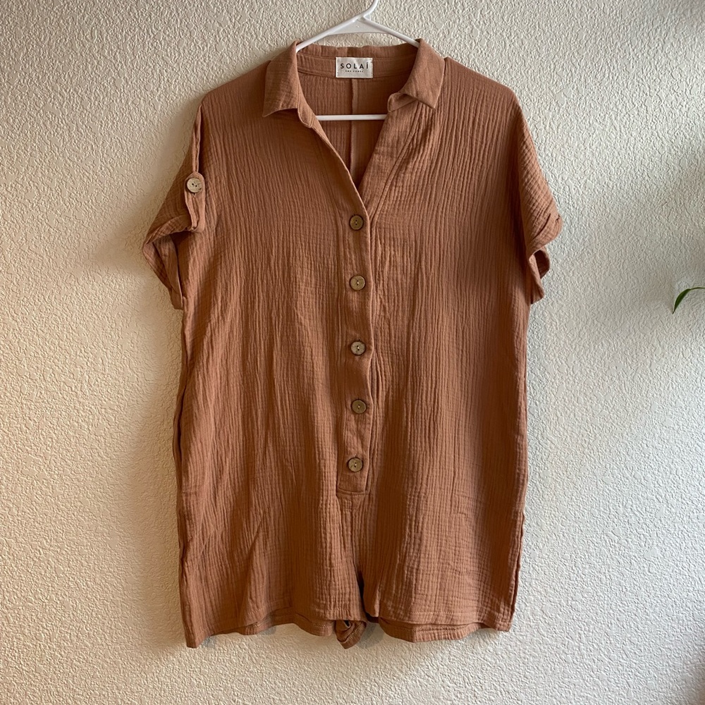 Button Down Romper - image 1